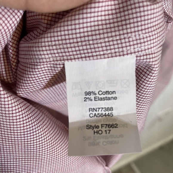 J Crew Thompson Mens XL 17-17.5 Button Up Shirt Long Sleeve Stretch Wrinkle Free - Picture 4 of 5